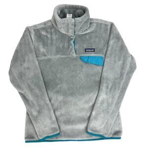 Grey patagonia Retool Fleece Pullover Sweater Snap T Size Medium